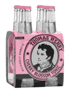 Thomas Henry-Cherry Blossom Tonic in a 4-pack that is pink
