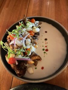 catch of the day ceviche at Artesano restaurant, Manhattan